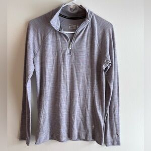 Smartwool women’s athletic merino wool base layer sweater quarter zip